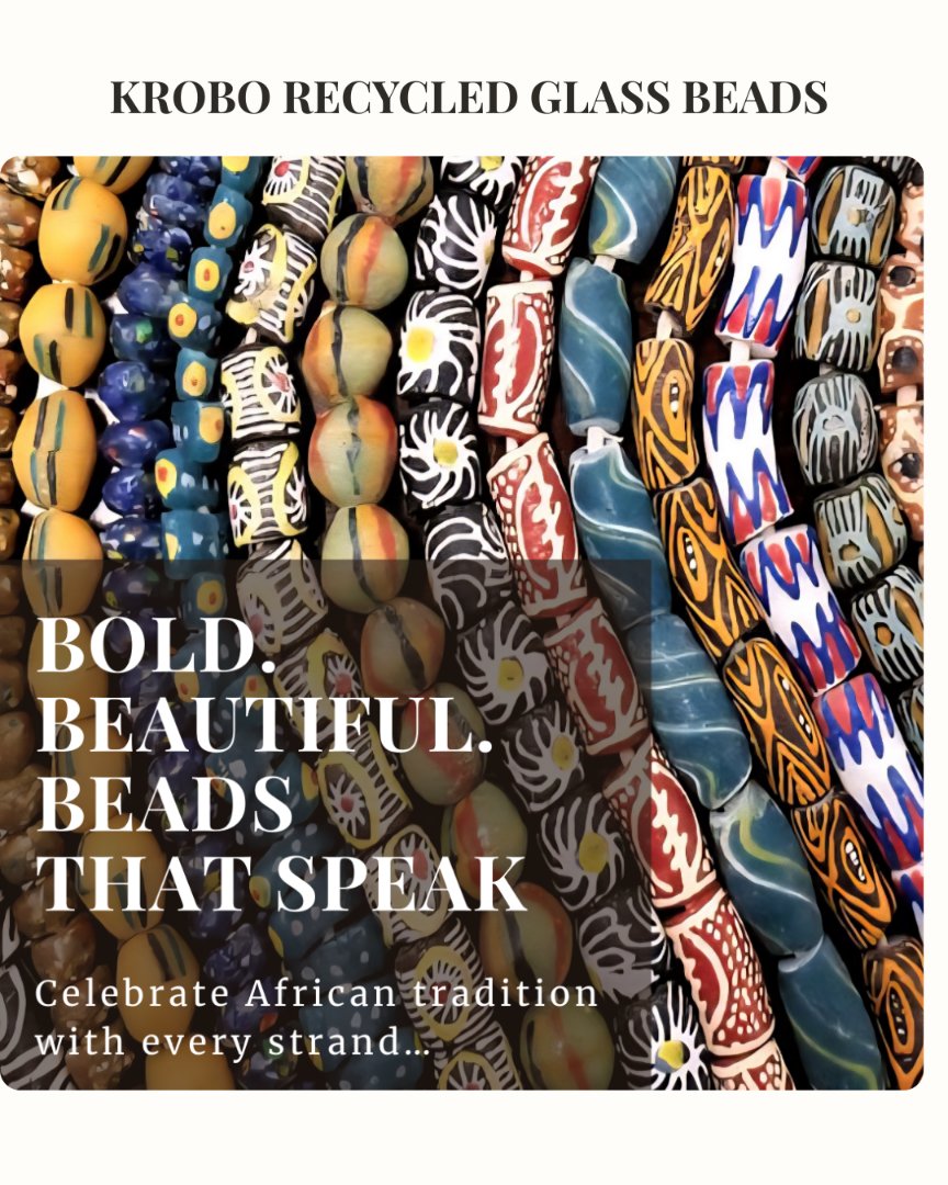 African glass beads for jewelry making