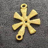 Ananse Ntontan Adinkra Symbol Brass Link/Pendant - Wisdom and Creativity