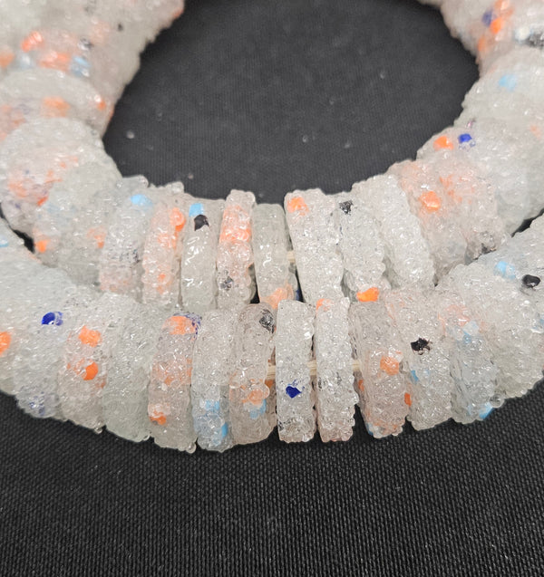 Handmade African Glass Sugar Beads for Handmade Jewelry Making and More