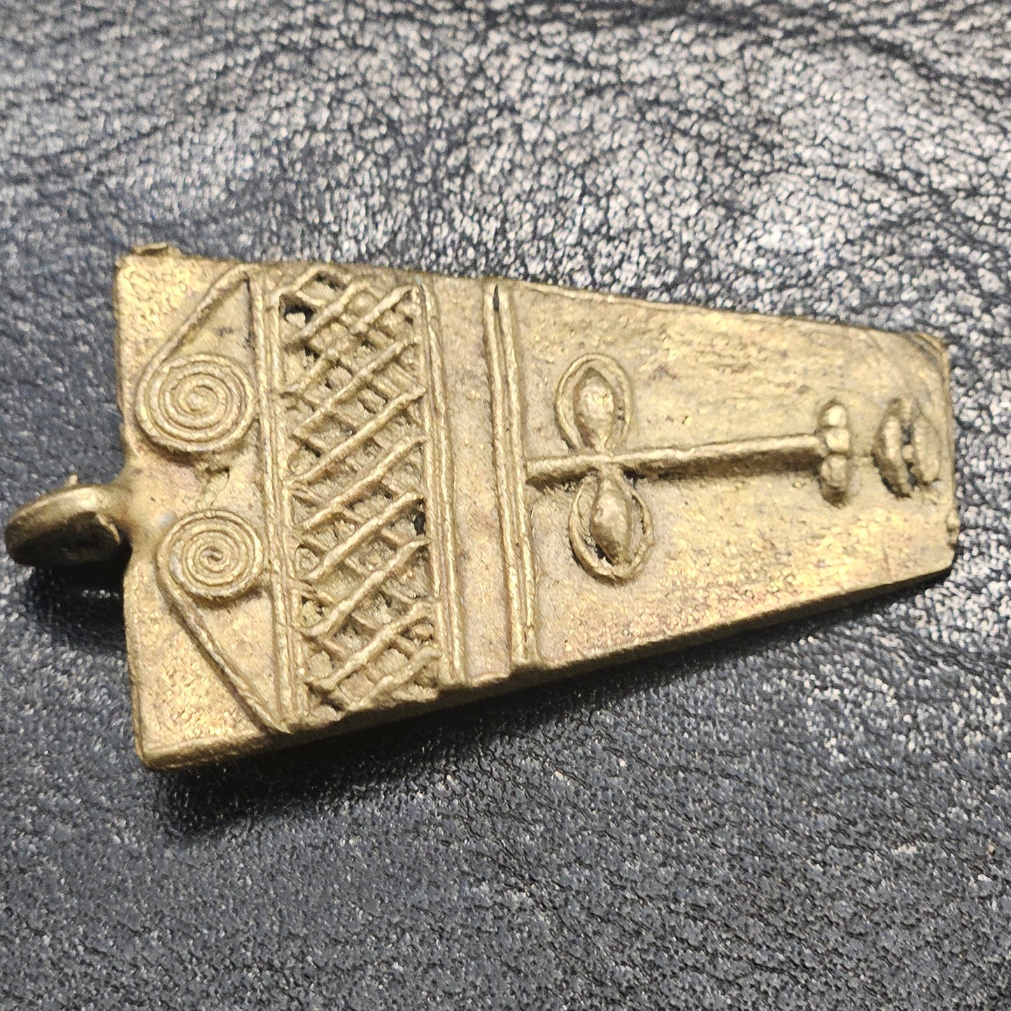 African Brass Pendant, Ancient tribal mask pendant, Ghana Brass Pendants, Ashanti brass pendant,