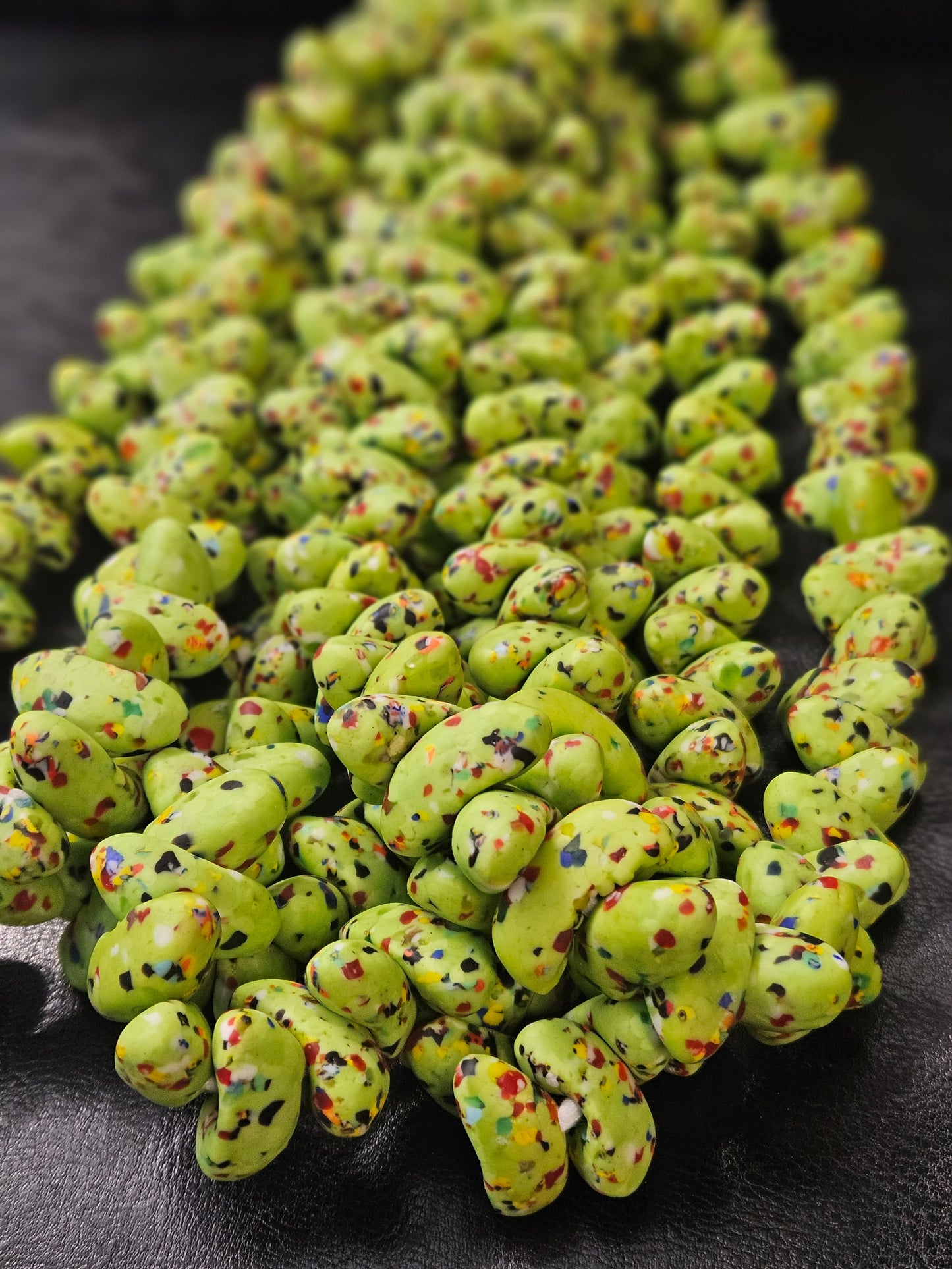 XLarge Canoe-Shaped African Recycled Glass Beads – #4811