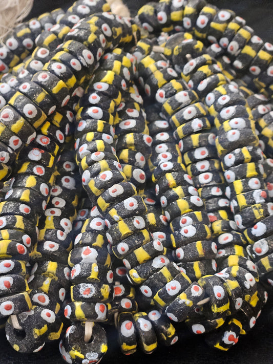Krobo Recycled Spacer Glass Beads - #7508