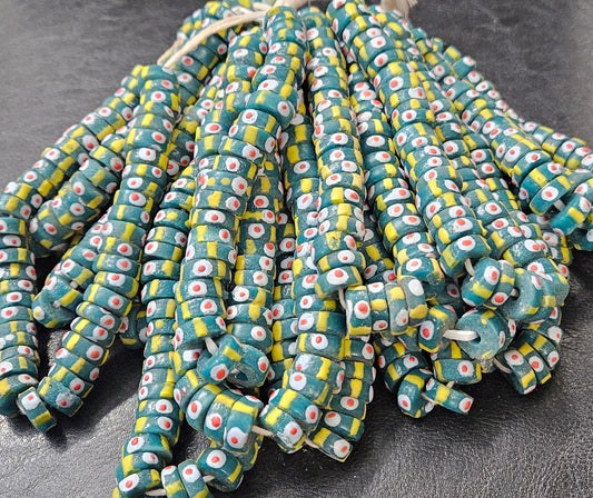 Krobo Recycled Spacer Glass Beads - #7503