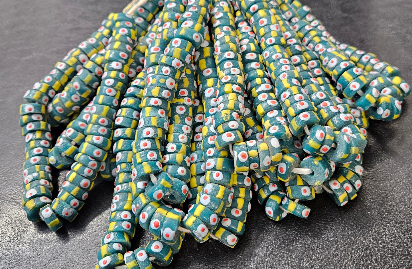 Krobo Recycled Spacer Glass Beads - #7503