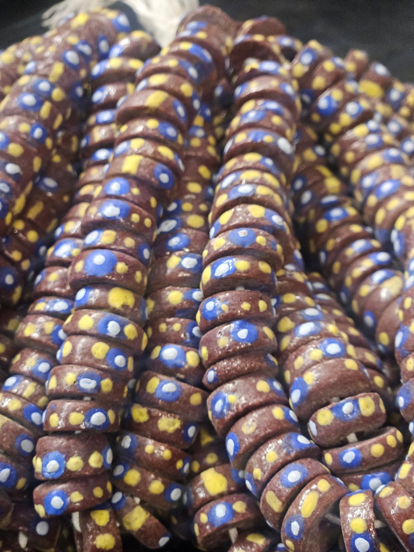 Krobo Recycled Spacer Glass Beads - #7506