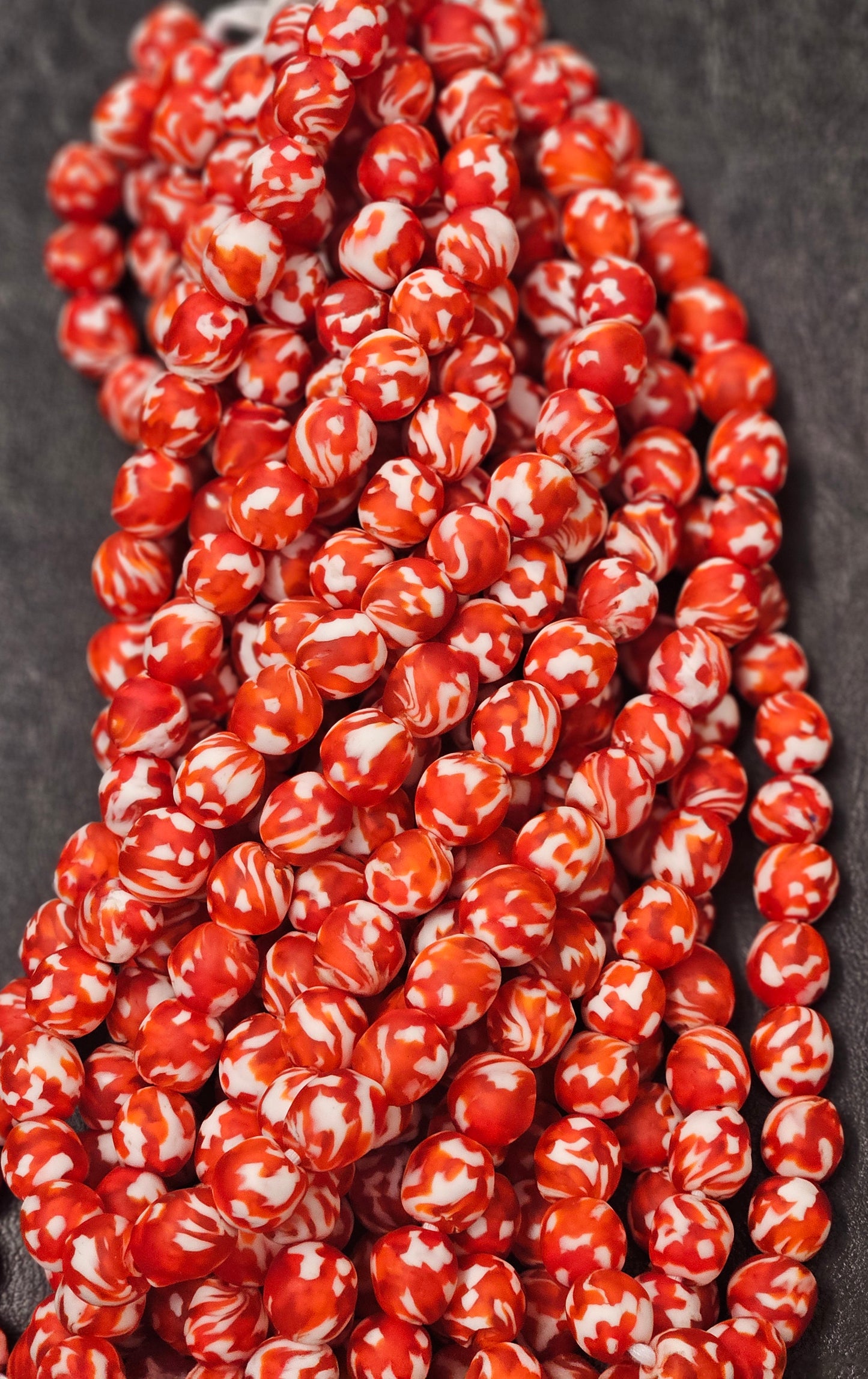 Fused African Recycled Glass Beads – Round #3519