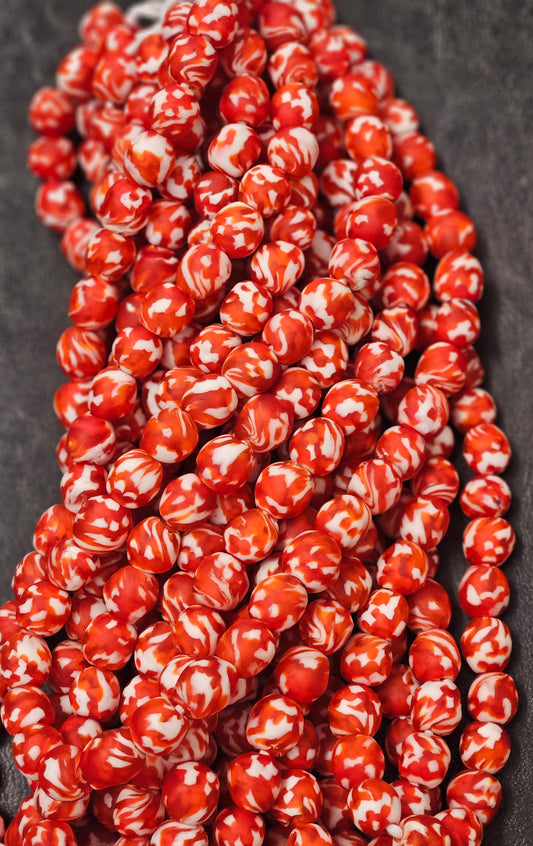Fused African Recycled Glass Beads – Round #3519