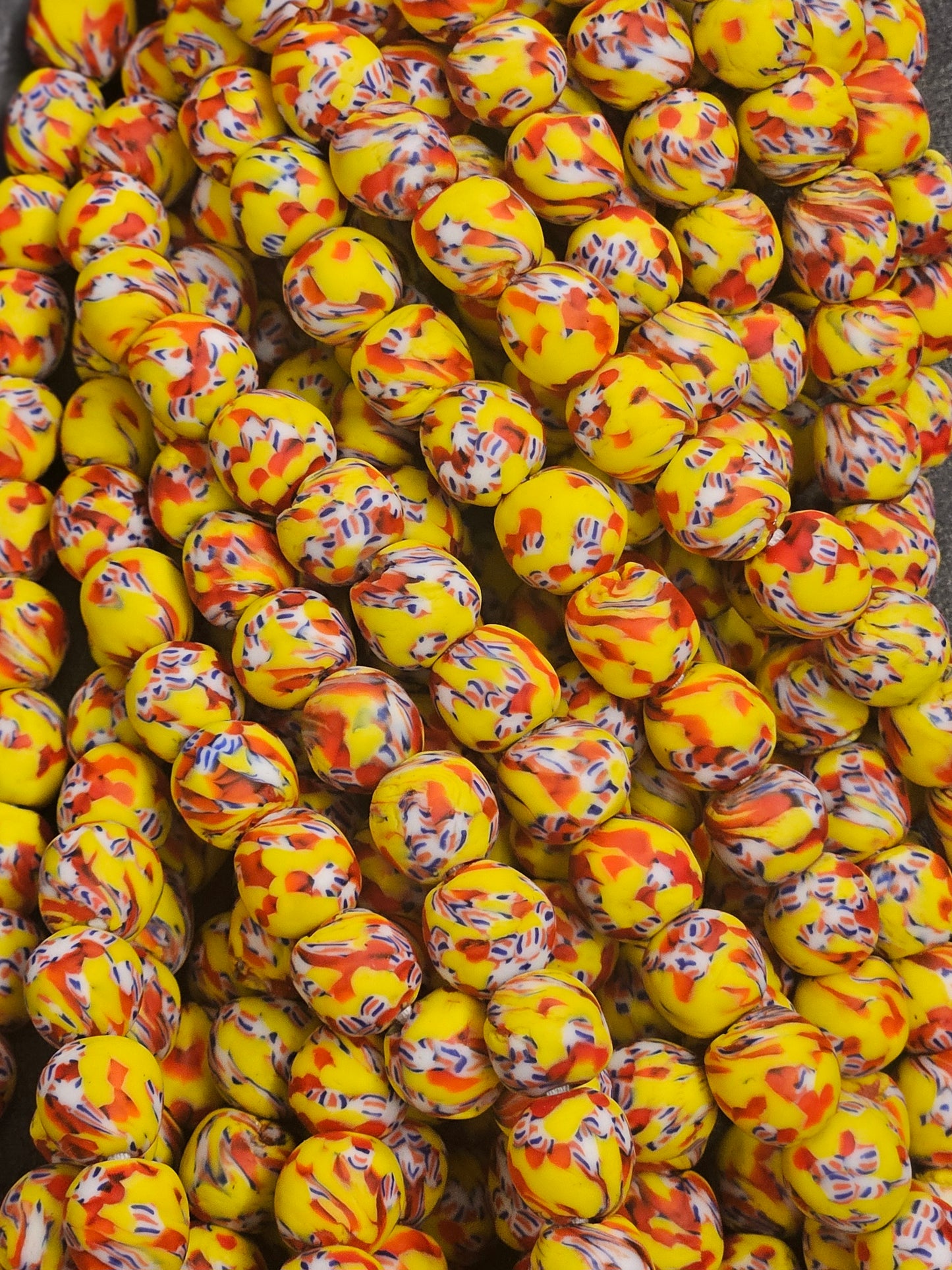 Fused African Recycled Glass Beads – Round #3513