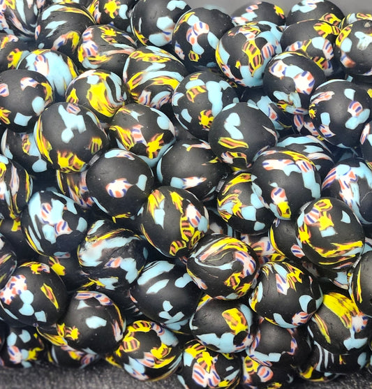 Fused African Recycled Glass Beads – Round #3509