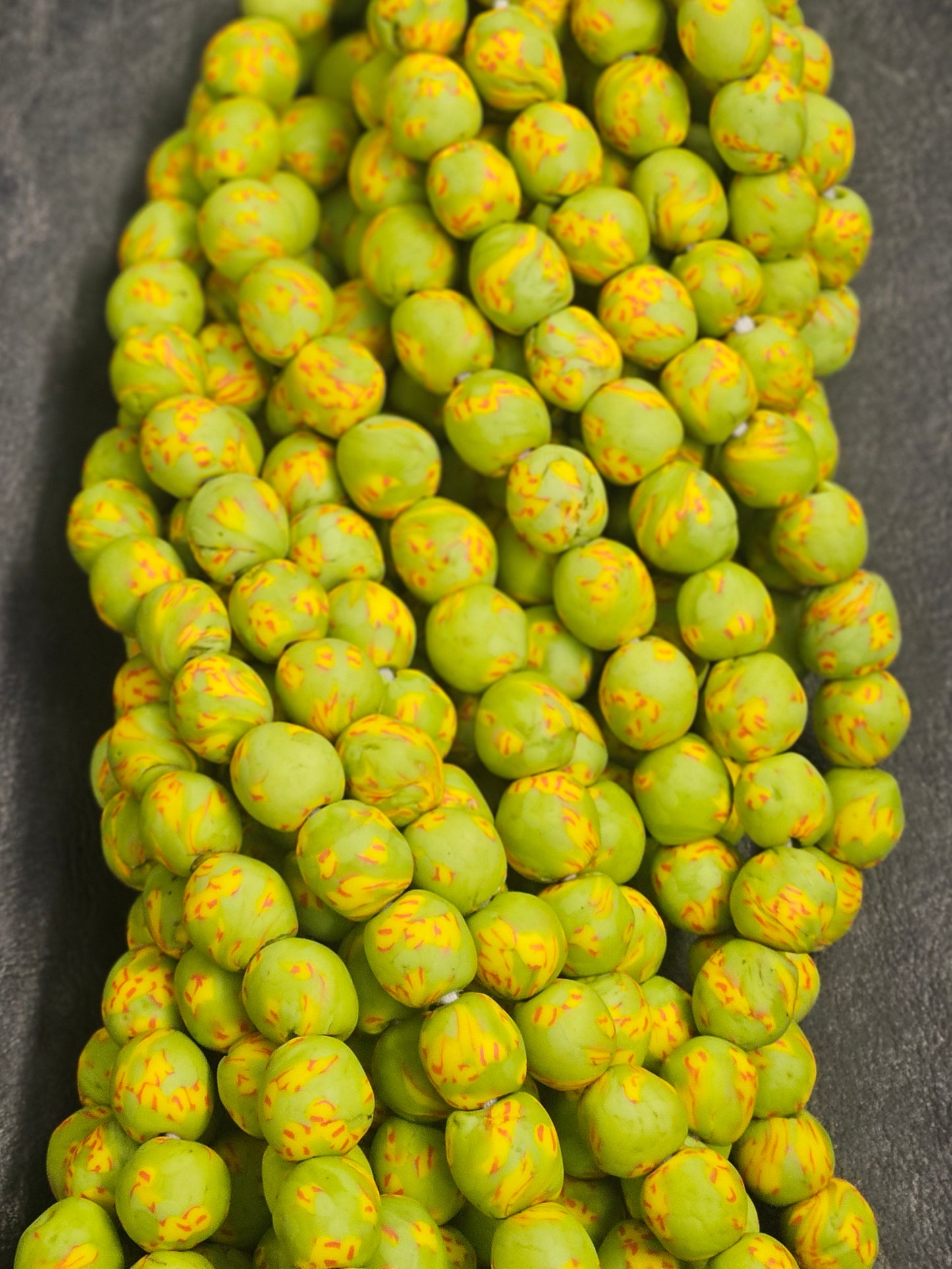 Fused African Recycled Glass Beads – Round #3501