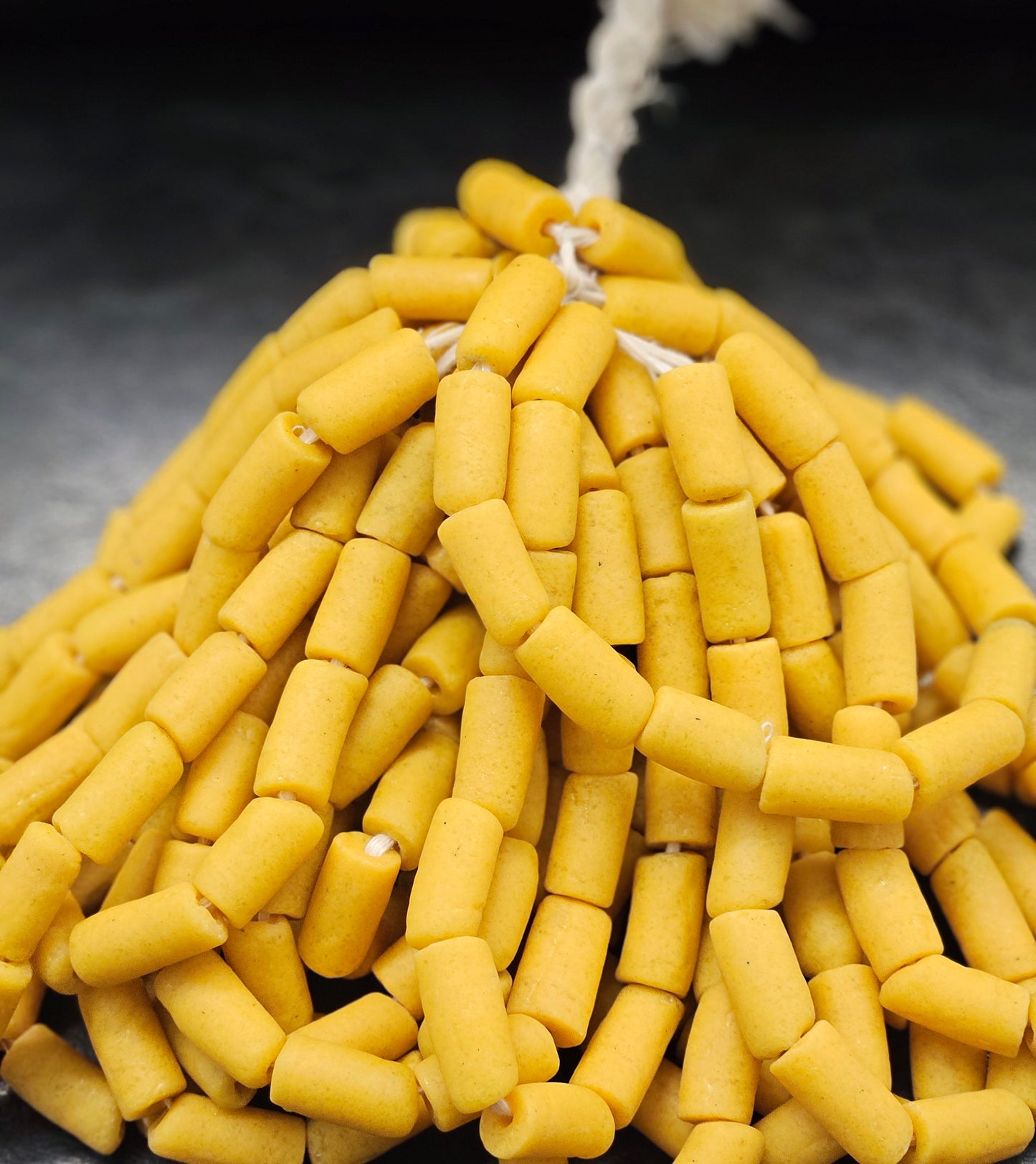 African Recycled Glass Beads - Tube Beads #1404