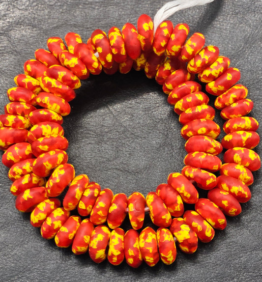 XLarge Refractured African Recycled Glass Spacer Beads – #3817
