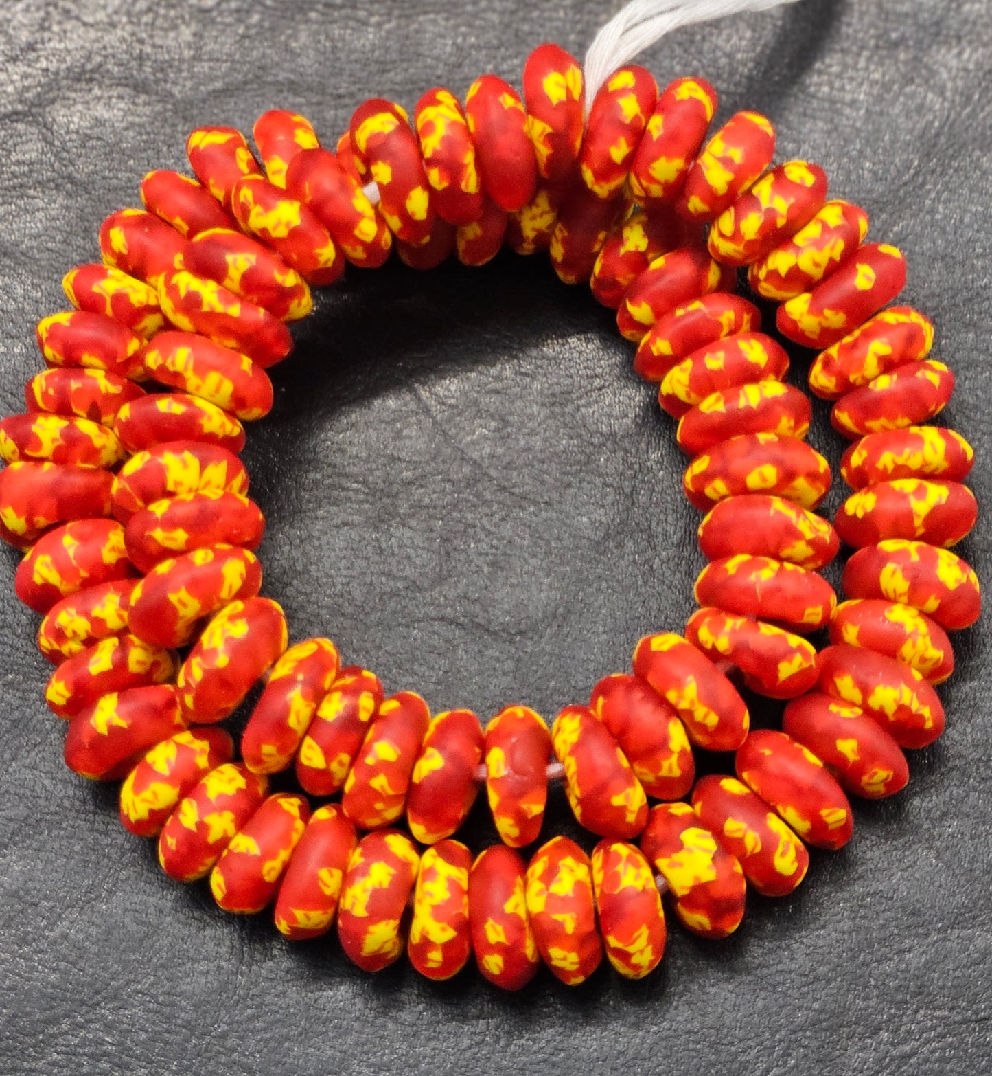 XLarge Refractured African Recycled Glass Spacer Beads – #3817