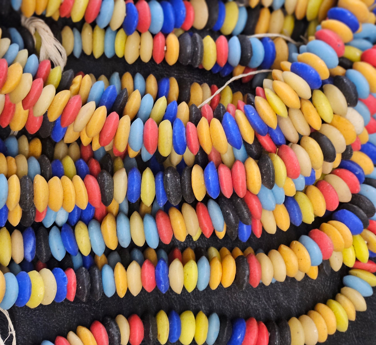 Multicolored Ashanti Disc Spacer Beads - #2111