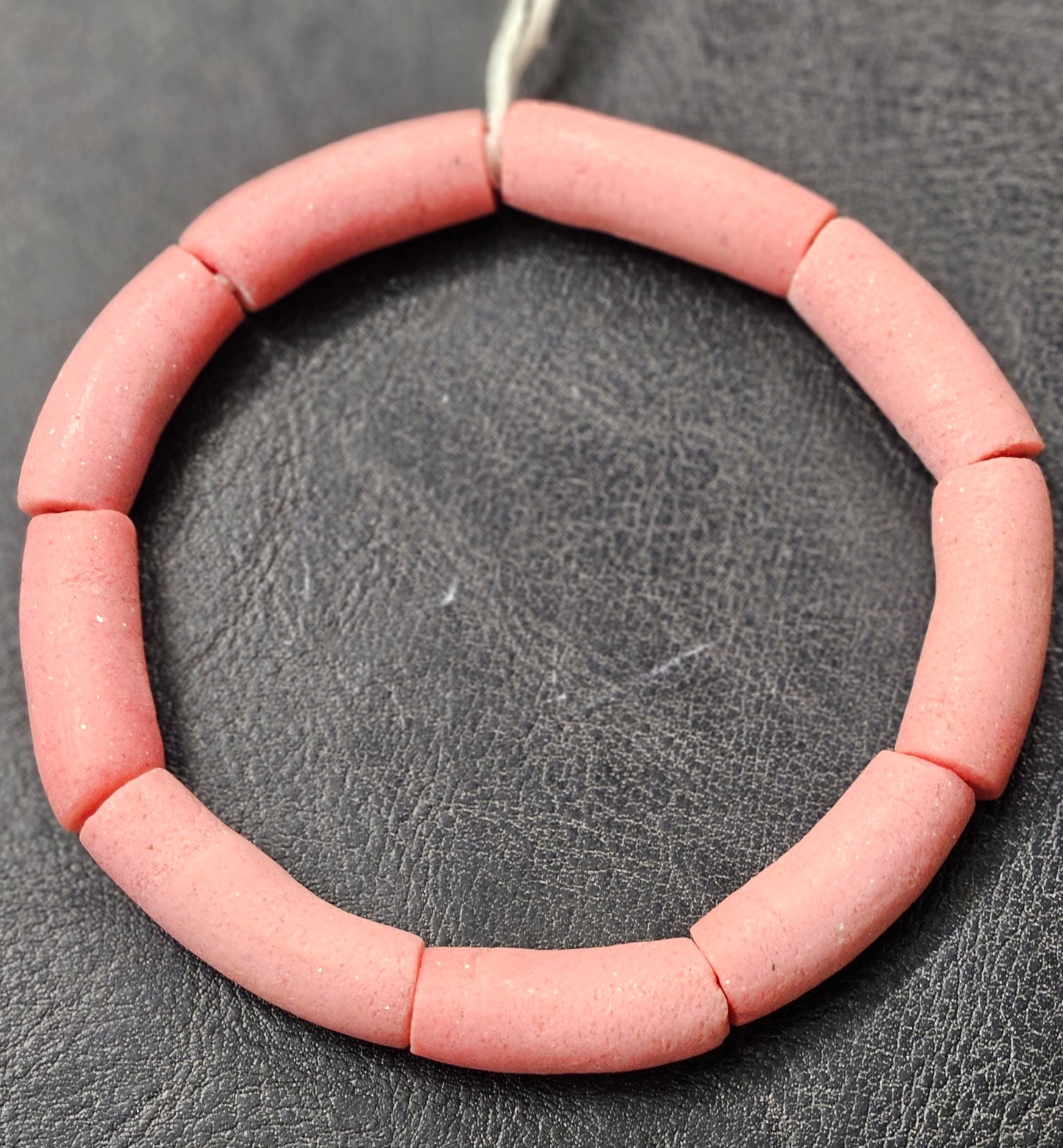 Handcrafted Ghana Recycled Glass Beads - Long Tube Beads #1712