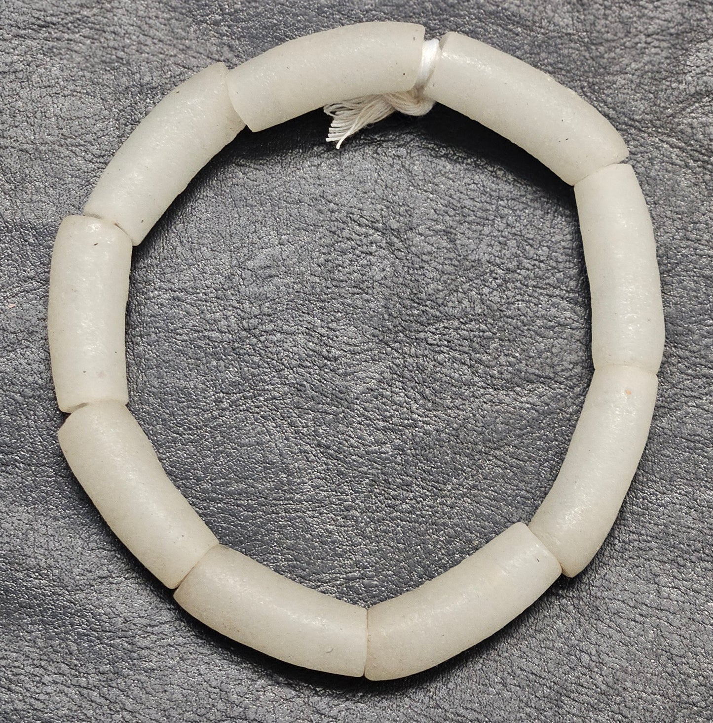 Handcrafted African Recycled Glass Beads - Long Tube Beads #1706