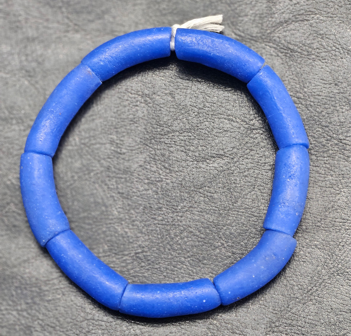 Handcrafted African Recycled Glass Beads - Long Tube Beads #1703