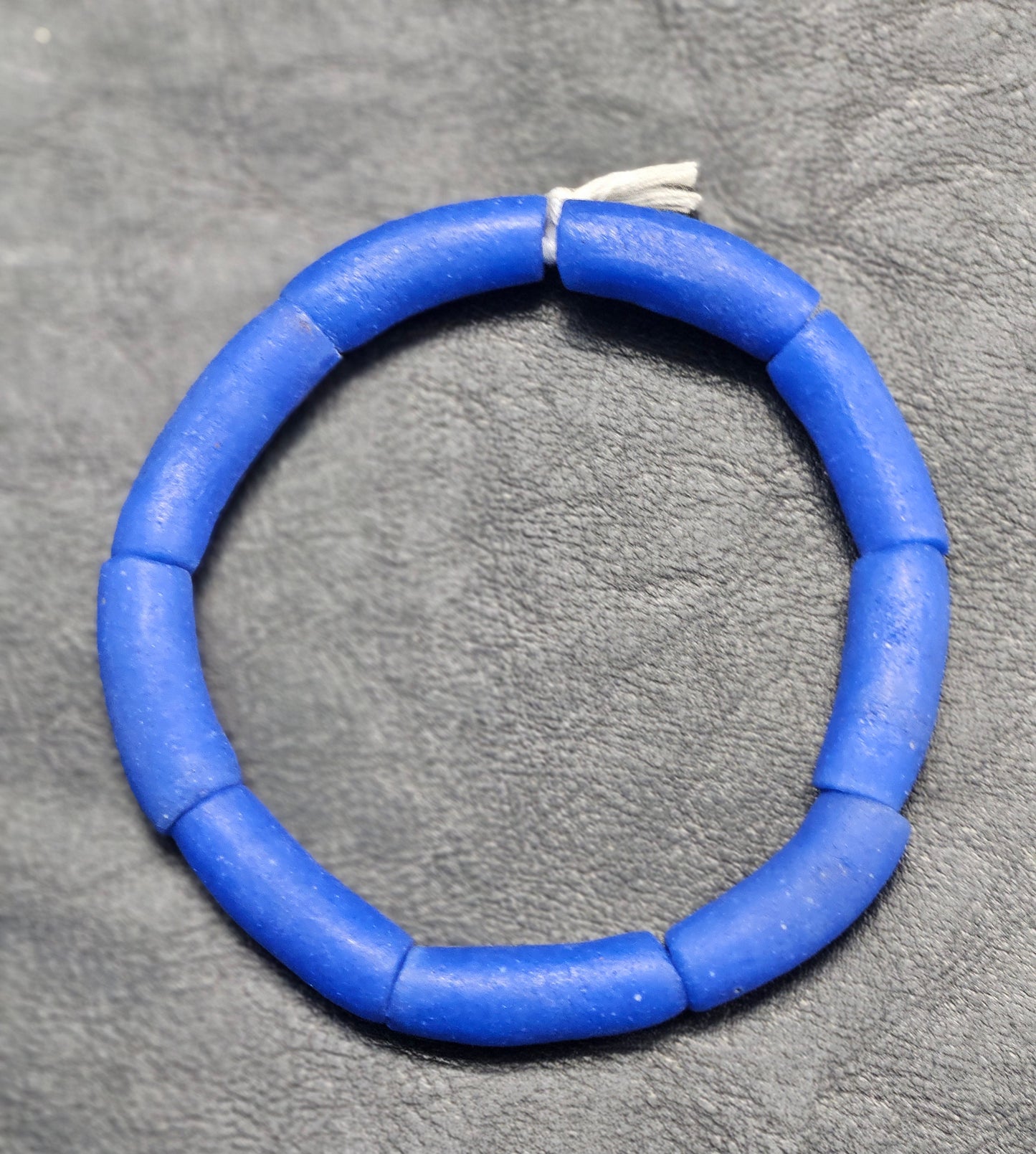 Handcrafted African Recycled Glass Beads - Long Tube Beads #1703
