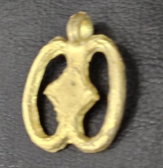 NYAME BI WO SORO Brass Pendant – Symbol of Hope | Handcrafted Adinkra Charm (1 Inch)