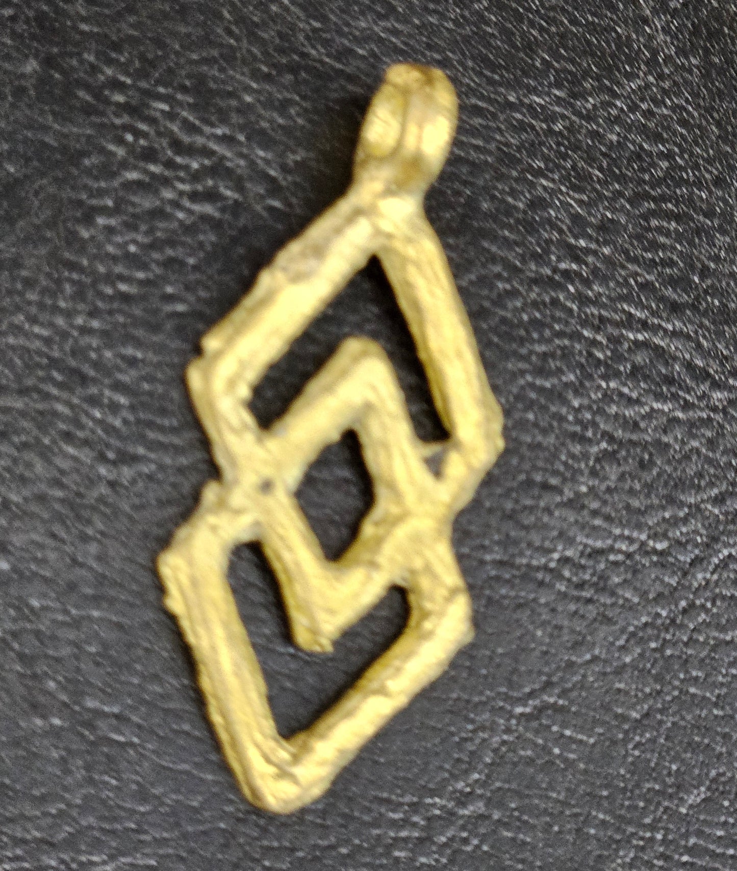 African Brass Adinkra Pendant – Epa (1.8 Inches) | Symbol of Law, Justice & Accountability | Handcrafted in Ghana
