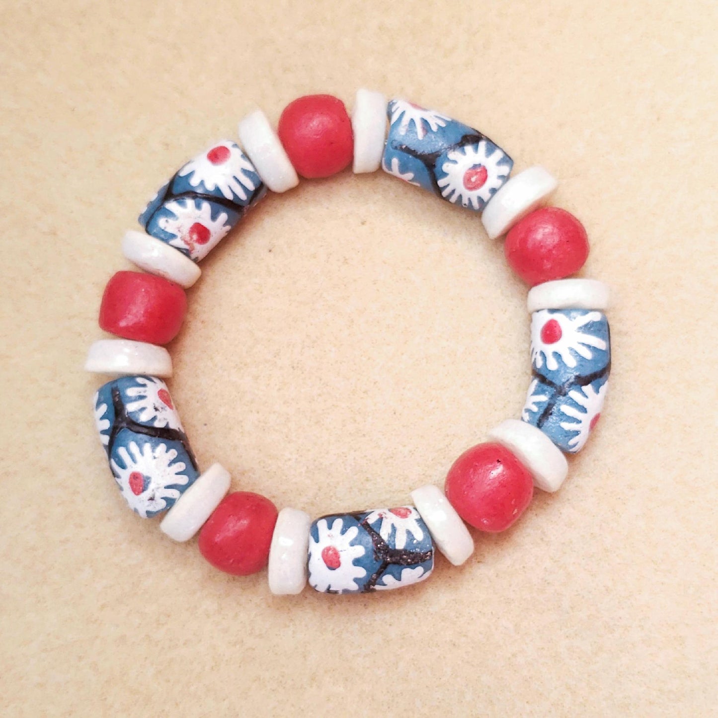 Colorful beaded glass beads bracelets for all occasions. - Aadampo