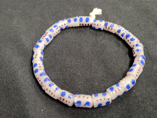African Glass Beads, Small  Tube Krobo Beads, AAB# 1027 - Aadampo
