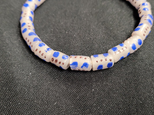 African Glass Beads, Small  Tube Krobo Beads, AAB# 1027 - Aadampo