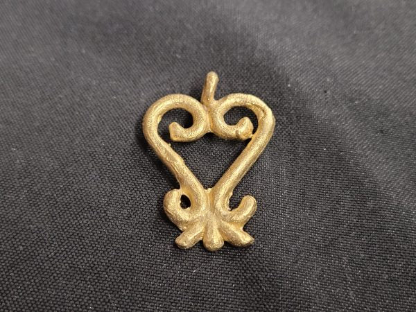 African Brass Pendant, Sankofa Adinkra Pendant, Ethnic Pendants - Aadampo