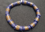 African beads, multi-tone Krobo beads, AAB# 1036