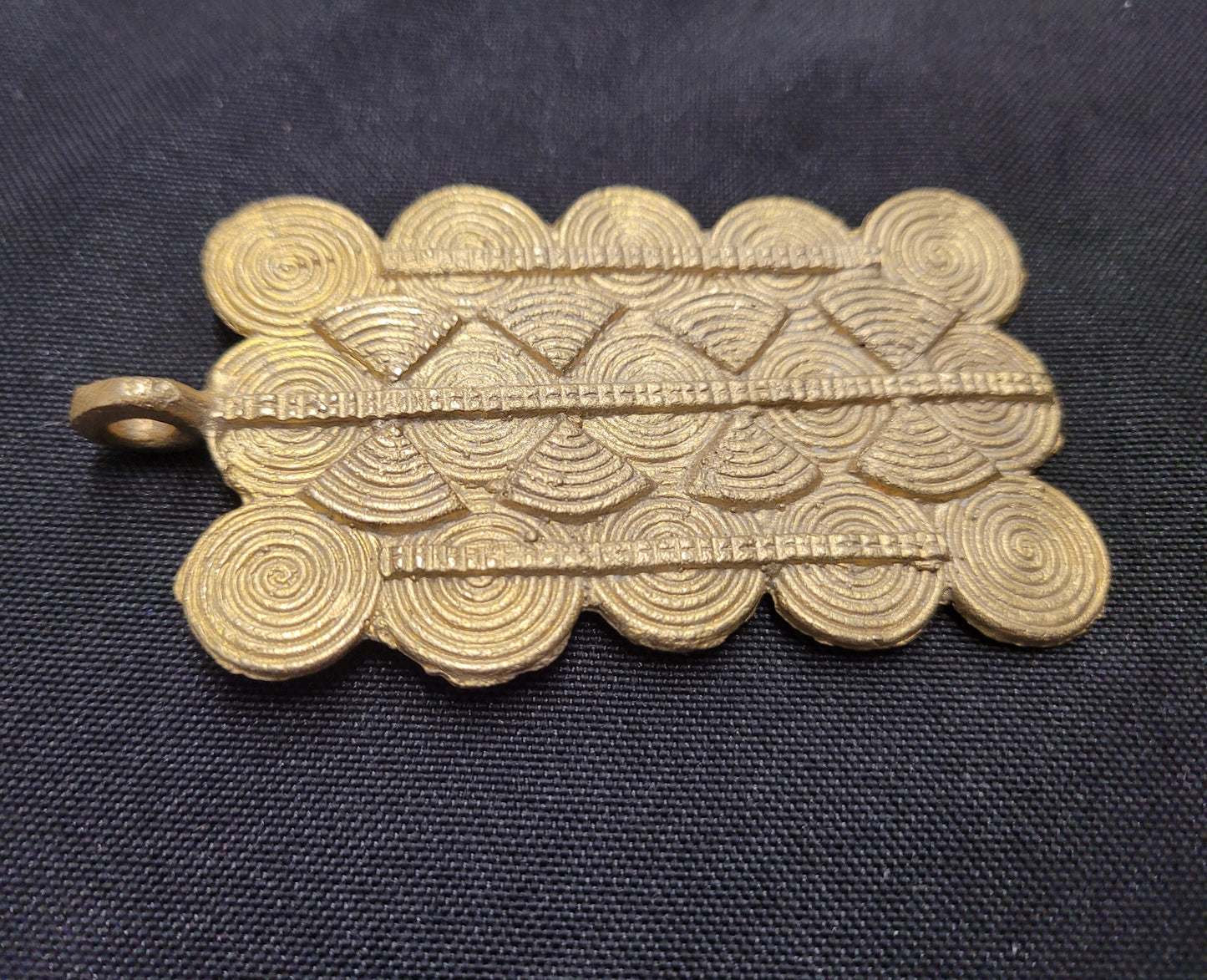 African Brass Pendant, AAB# 5229 - Aadampo