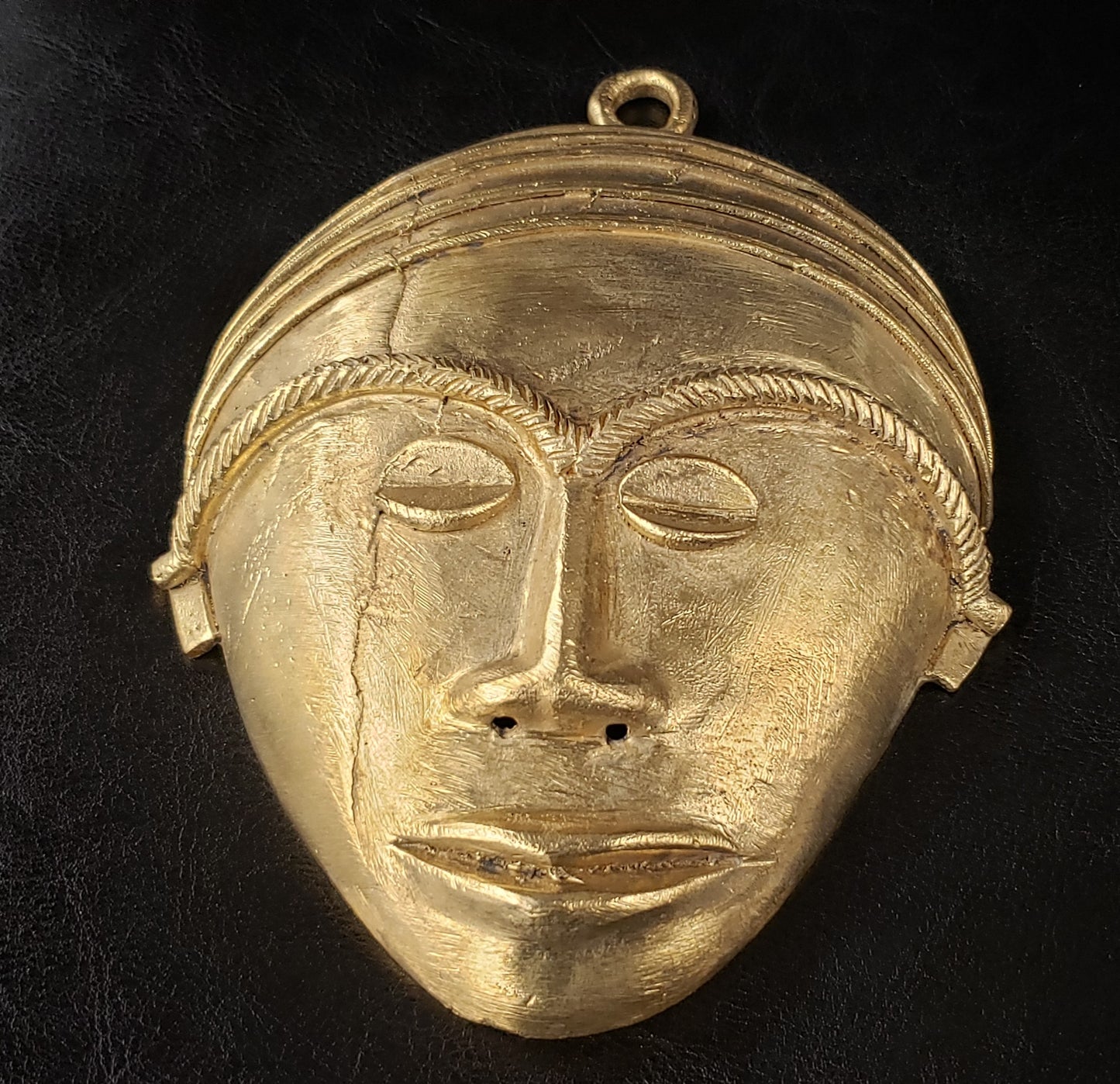 Extra large African tribal mask pendant, extra large decorative mask, 7.5 inches long, great for interior decor, AAB #5826 - Aadampo