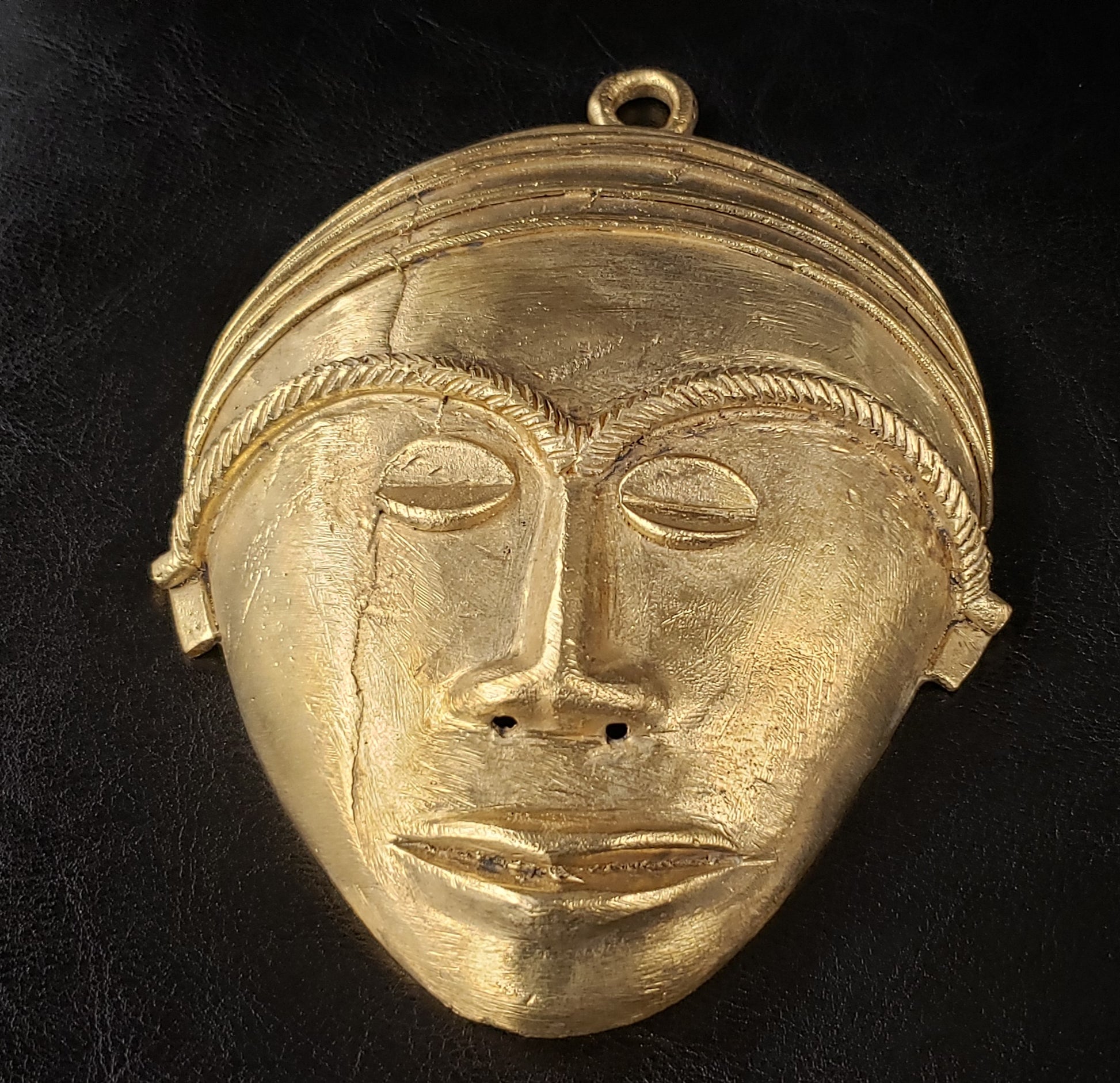 Extra large African tribal mask pendant, extra large decorative mask, 7.5 inches long, great for interior decor, AAB #5826 - Aadampo