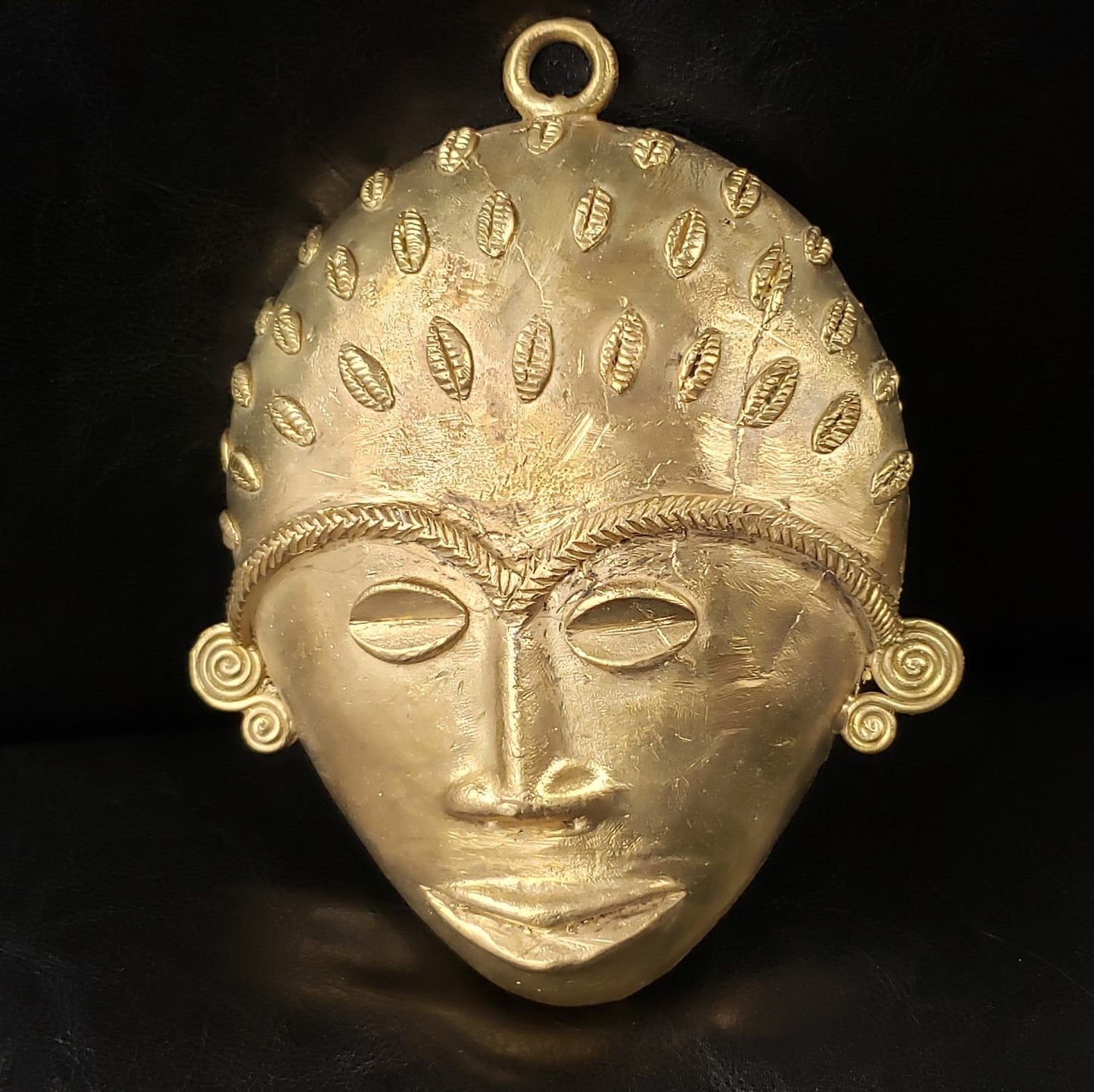 African tribal mask pendant, extra large decorative mask, 7.5 inches long, great for interior decor, AAB #5827 - Aadampo