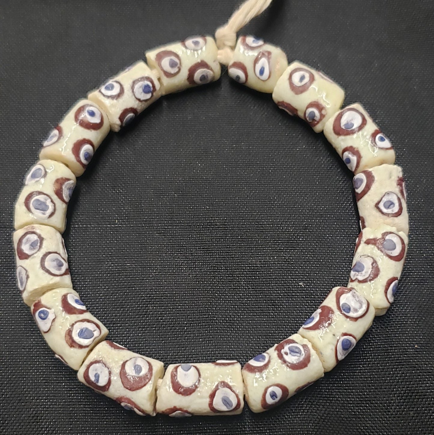 African glass beads, evil eye beads, AAB# 1580 - Aadampo