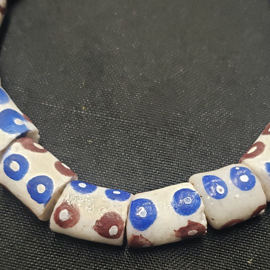African glass beads, evil eye beads, AAB# 1583 - Aadampo