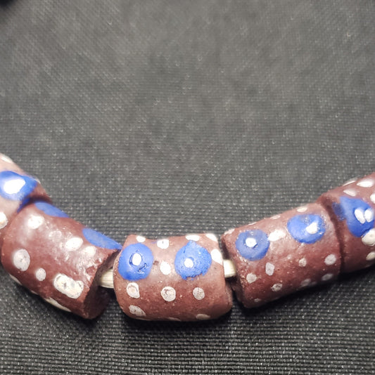 African glass beads, evil eye beads, AAB# 1585 - Aadampo