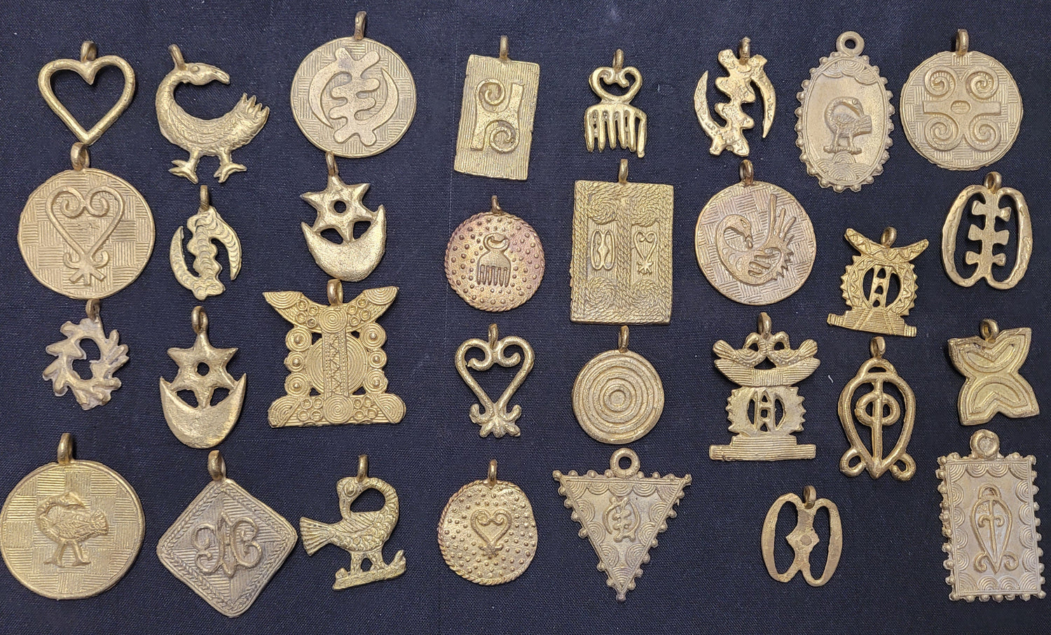 Adinkra Brass Pendants
