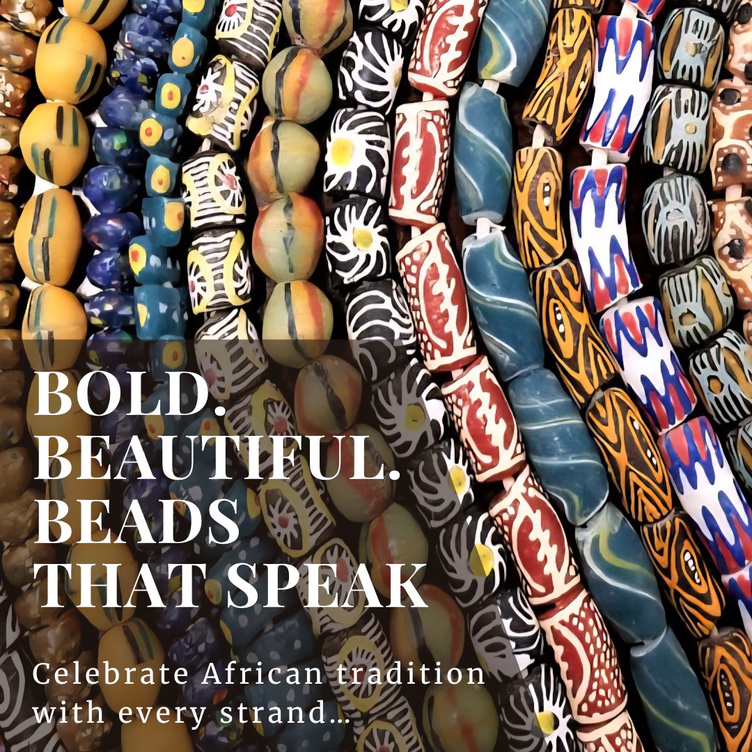 African glass beads for jewelry making