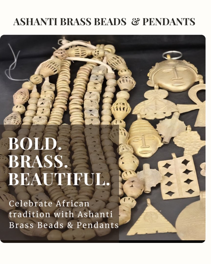African Brass Pendants