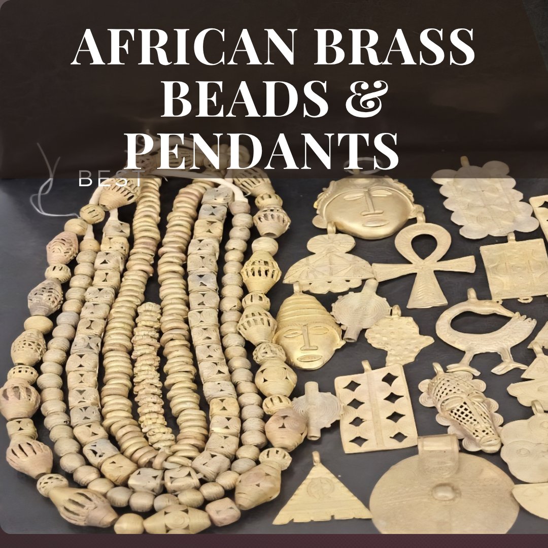 African Brass Pendants