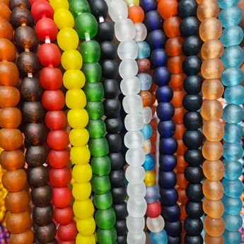 Ghana Krobo Translucent Glass Beads