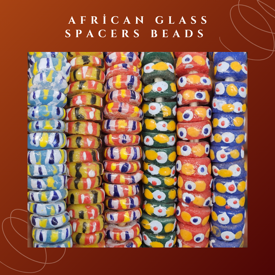 African Glass Spacer Beads