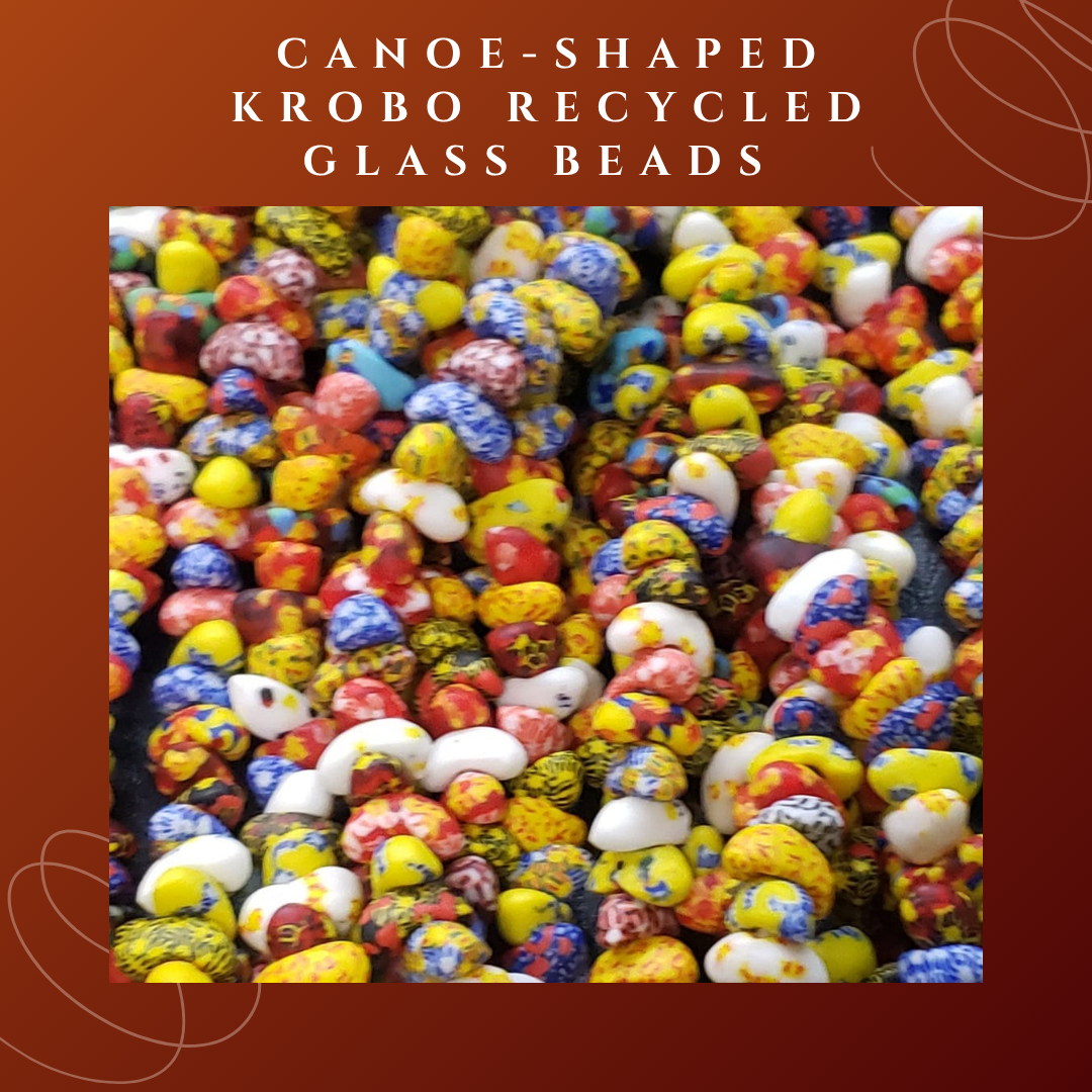 Canoe-Shaped Krobo Beads