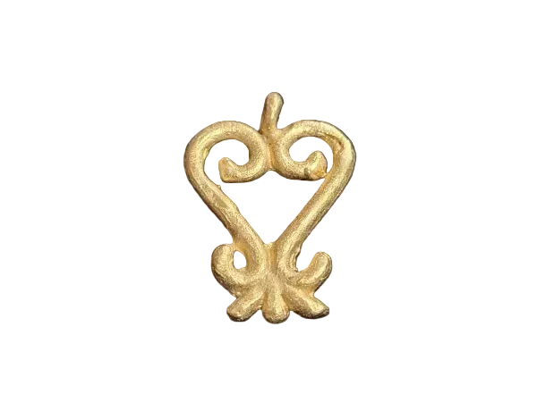 African Brass Pendant, Sankofa Adinkra Pendant, Ethnic Pendants