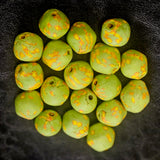 African glass bead, one multicolored chunky bicone bead ball for focal.