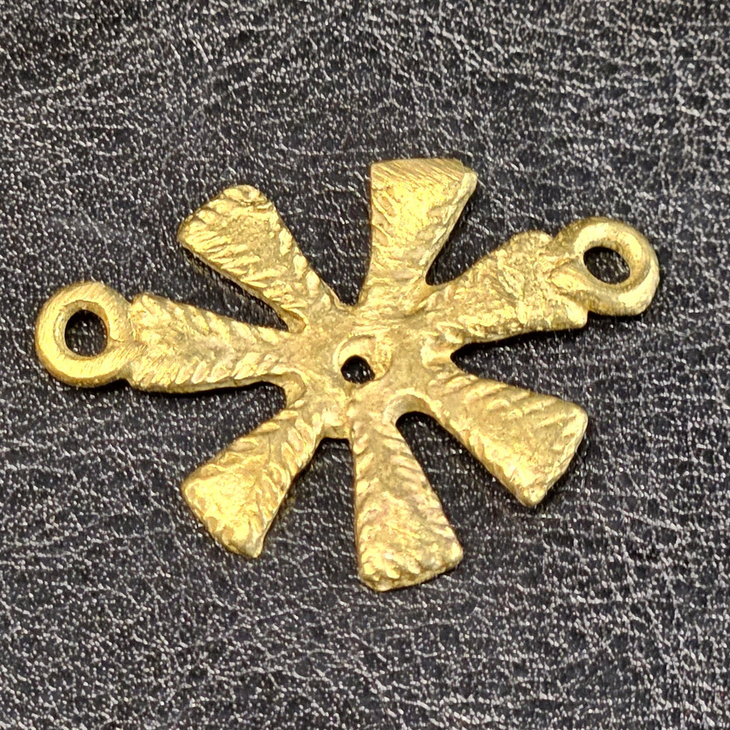 Ananse Ntontan Adinkra Symbol Brass Link/Pendant - Wisdom and Creativity - Aadampo