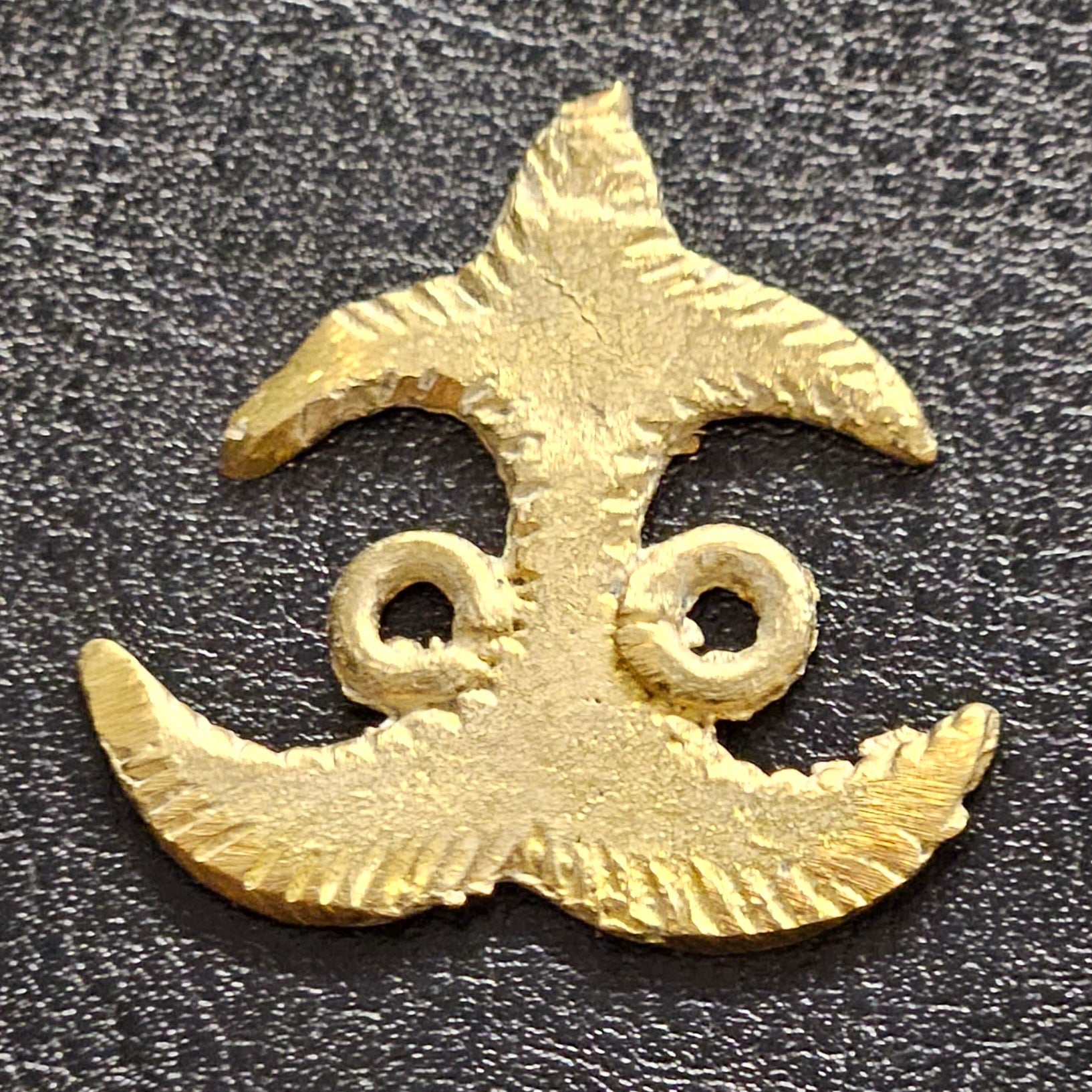 Handmade Adinkra Akokonan African Asante Brass Link/Pendant - Aadampo