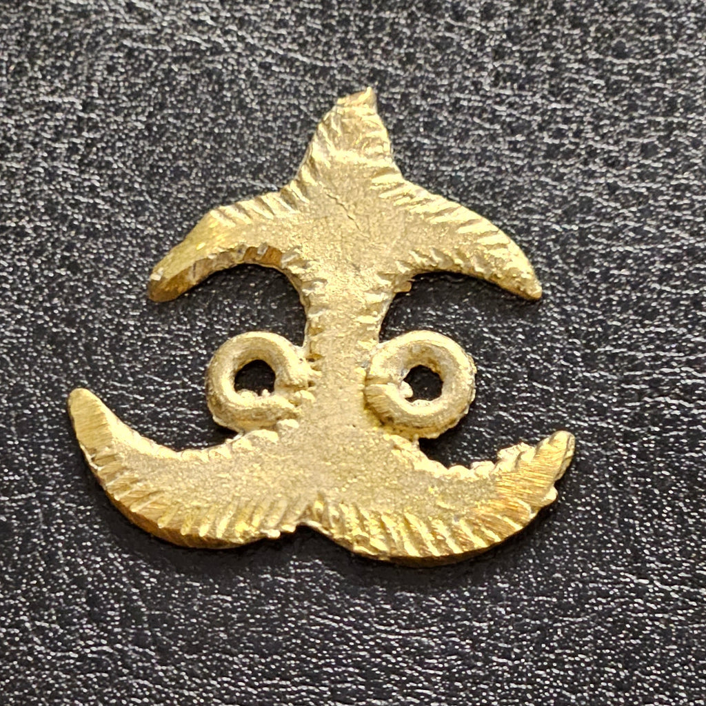 Handmade Adinkra Akokonan African Asante Brass Link/Pendant - Aadampo