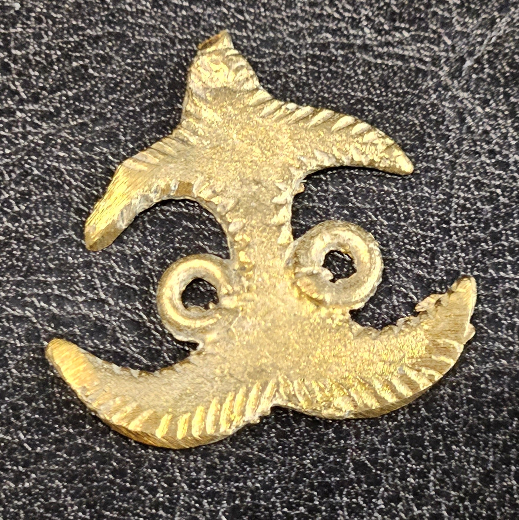 Handmade Adinkra Akokonan African Asante Brass Link/Pendant - Aadampo