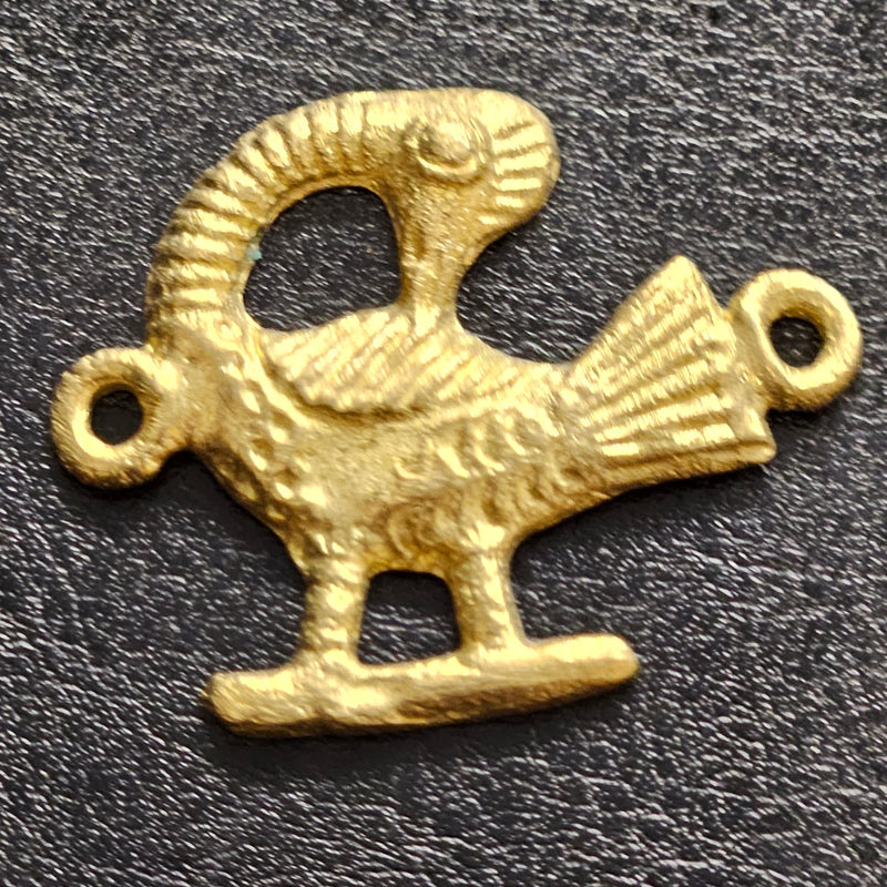 Adinkra Sankofa Symbol Links in African Brass.